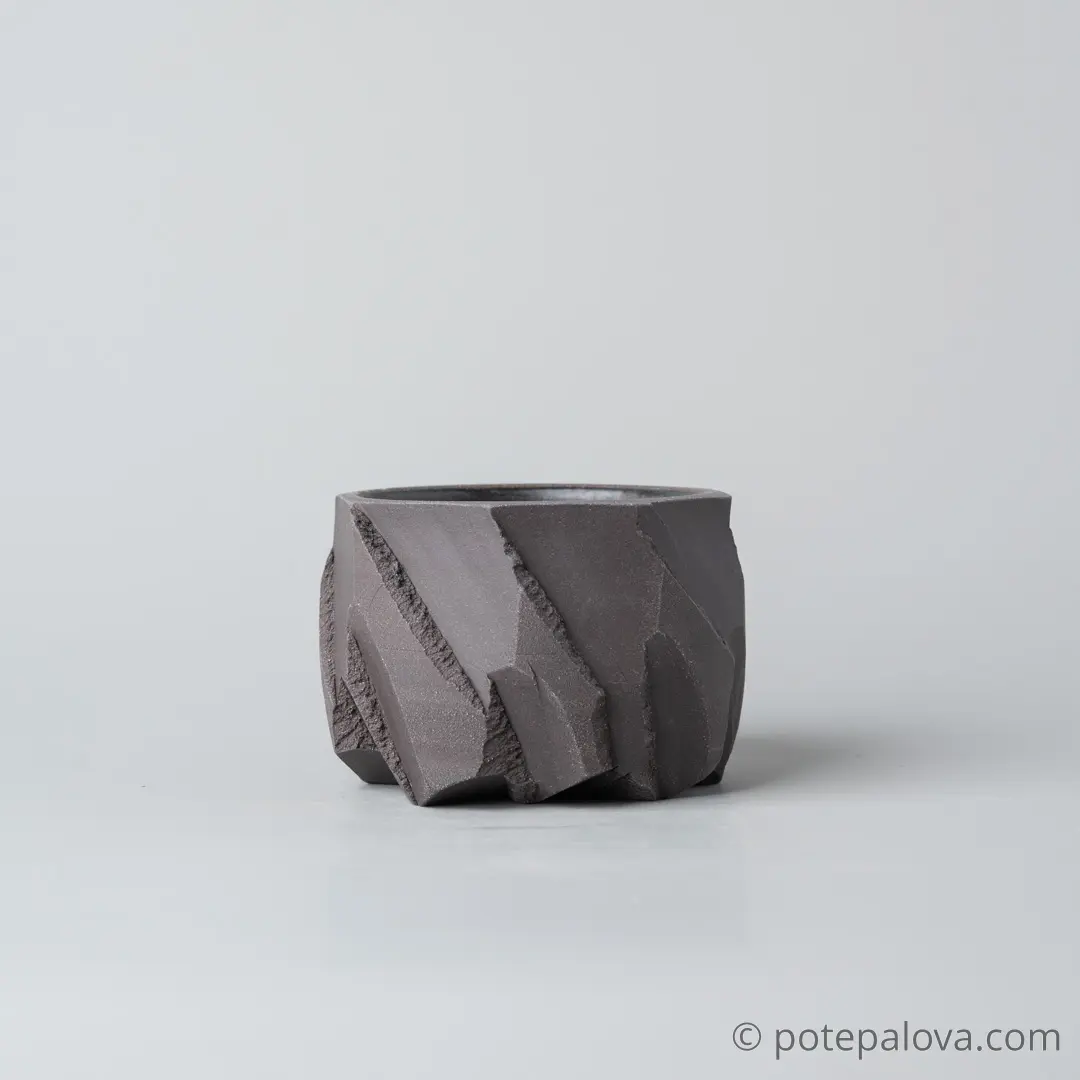 картинка Стакан Обсидиан малый с черной глазурью 130 мл - DishWishes.Ru