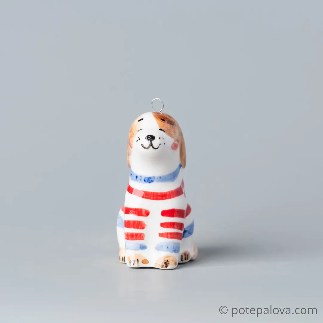 картинка Фарфоровая игрушка "Щенок" 3 - DishWishes.Ru