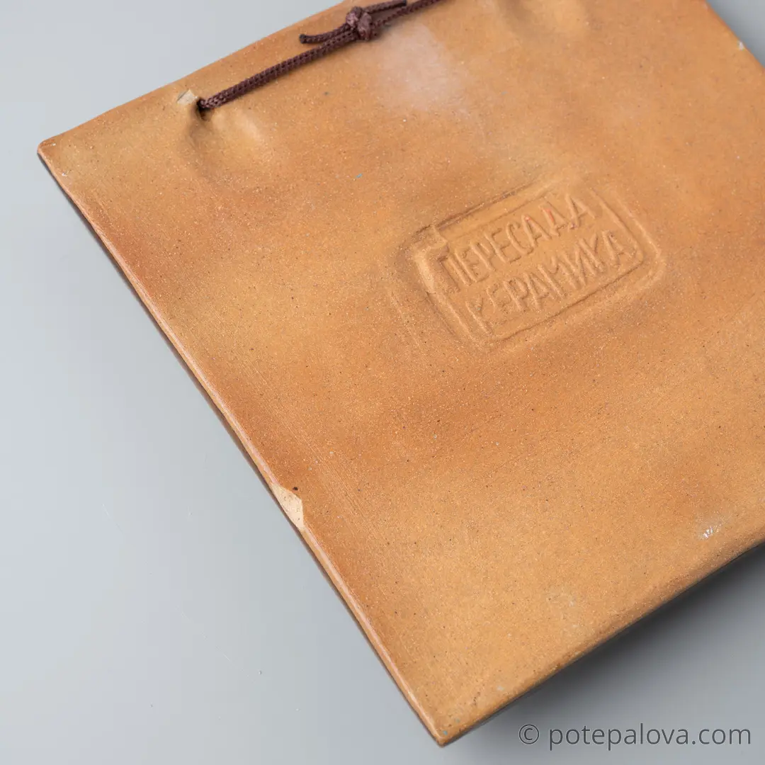 картинка Изразец ручной работы "Сирин" 2 - DishWishes.Ru