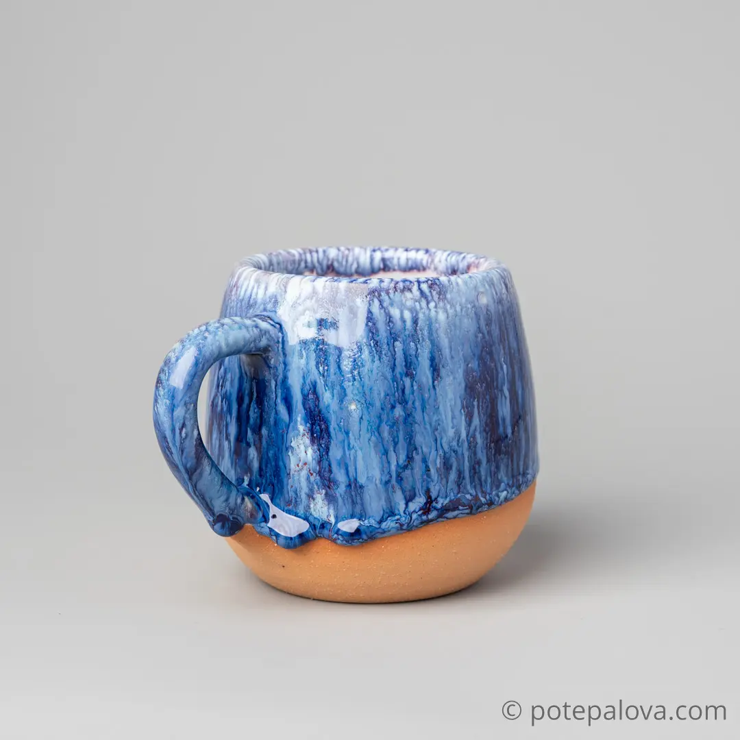 картинка Кружка "Космос" на светлой глине 1 - DishWishes.Ru