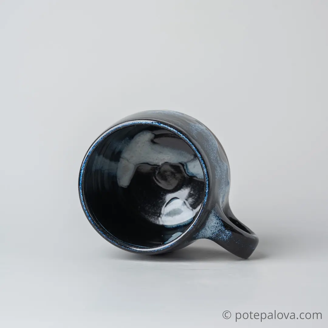 картинка Кружка гончарная Sigma темно-синяя 1 - 480 мл - DishWishes.Ru