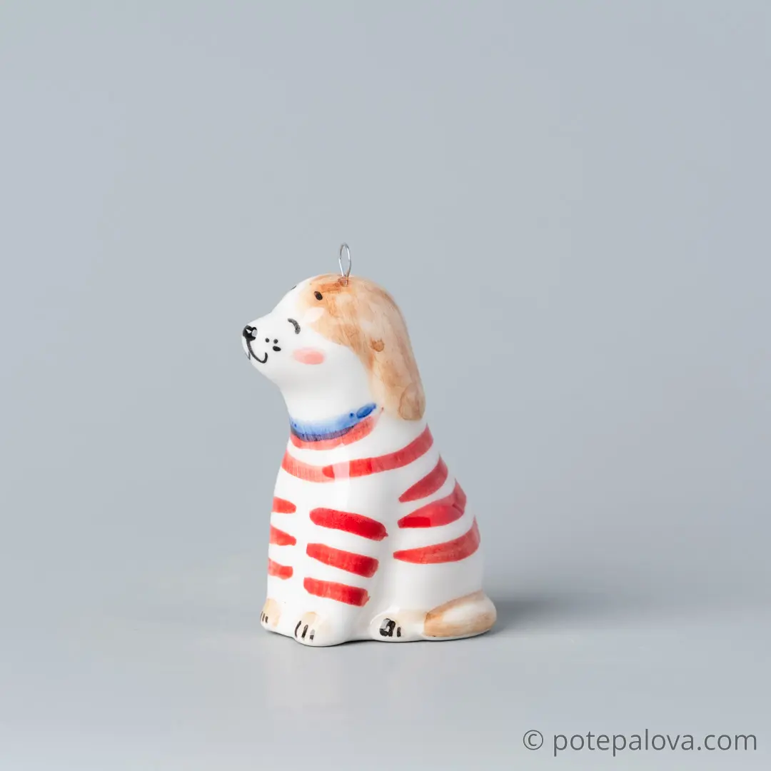 картинка Фарфоровая игрушка "Щенок" 1 - DishWishes.Ru
