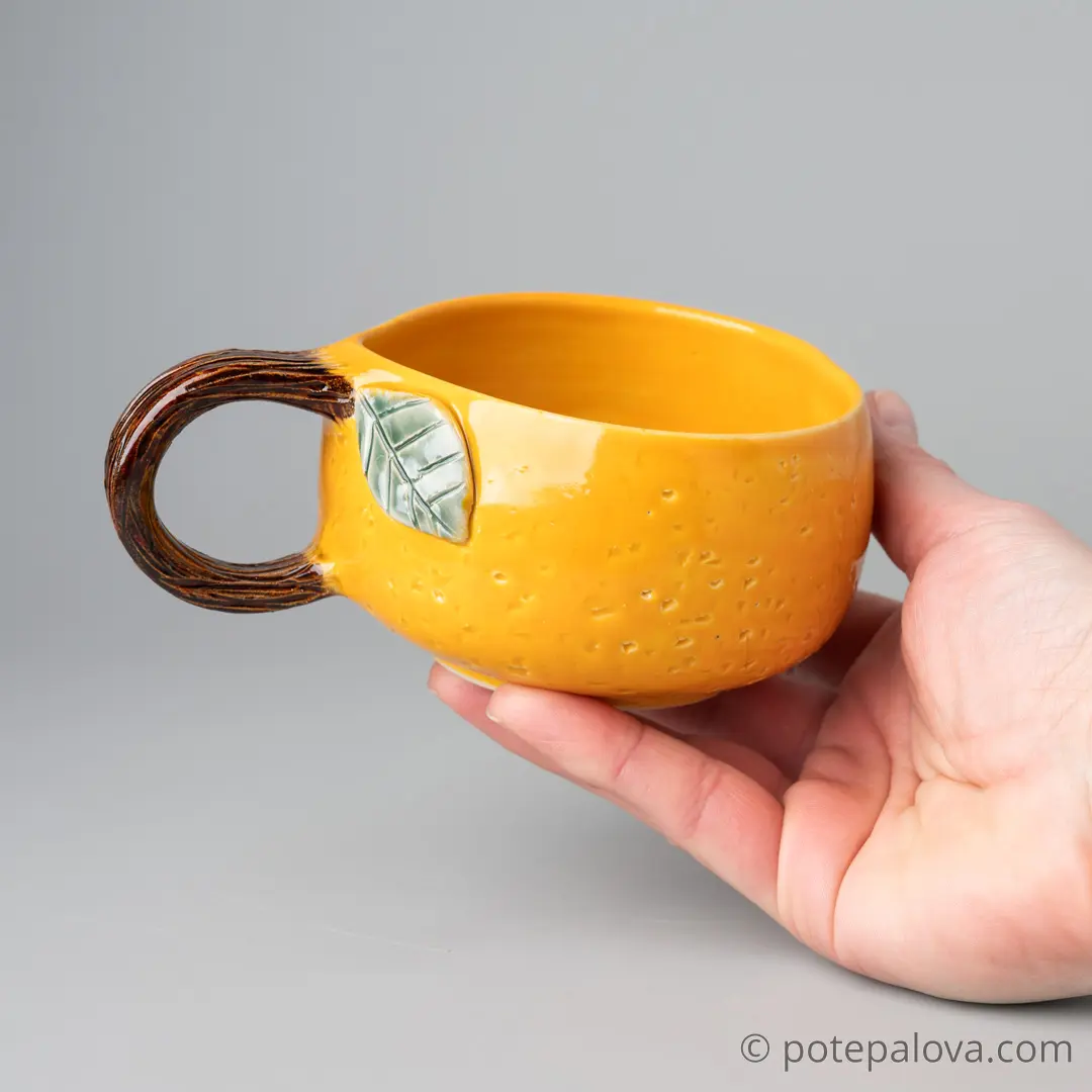 картинка Чашка Светланы Шумских "Мандарин" 4 - DishWishes.Ru