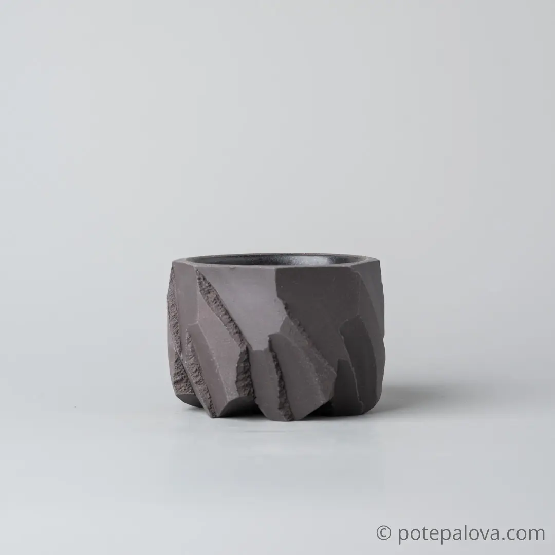 картинка Стакан Обсидиан малый с черной глазурью 130 мл - DishWishes.Ru