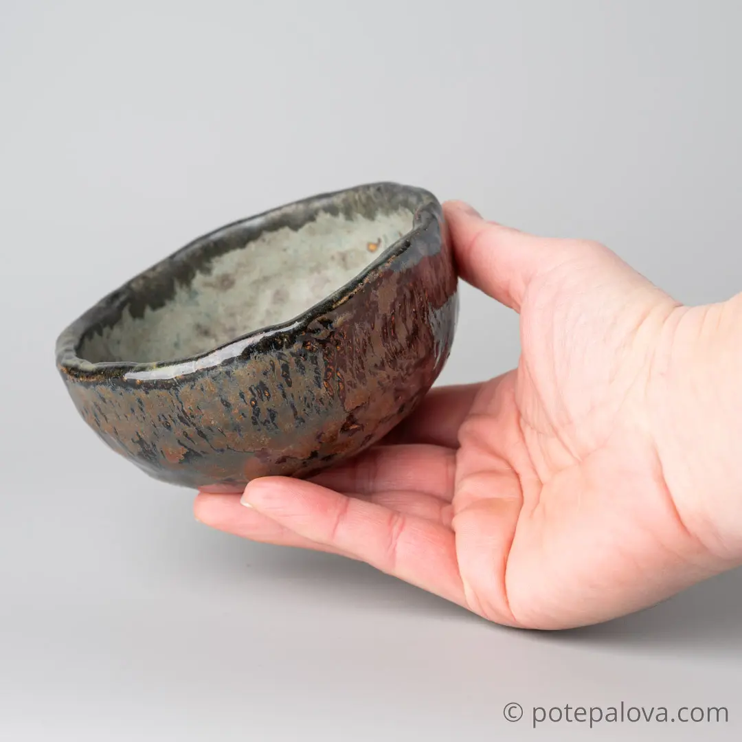 картинка Миска Niboqua средняя серая матовая внутри - DishWishes.Ru