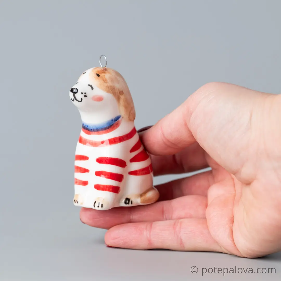 картинка Фарфоровая игрушка "Щенок" 1 - DishWishes.Ru