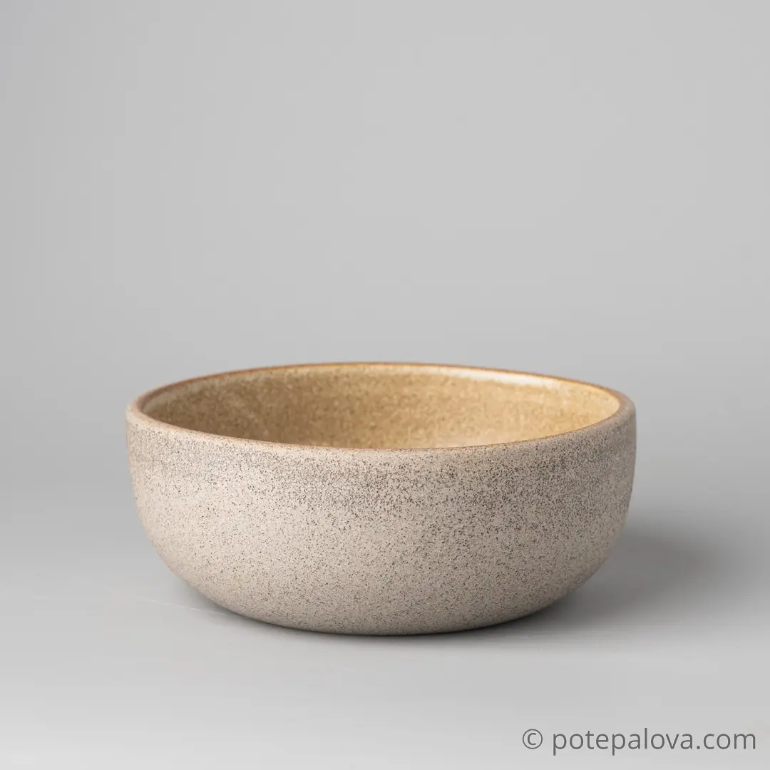 картинка Боул гончарный Sigma "Песочный" малый  14 см - 2 - DishWishes.Ru