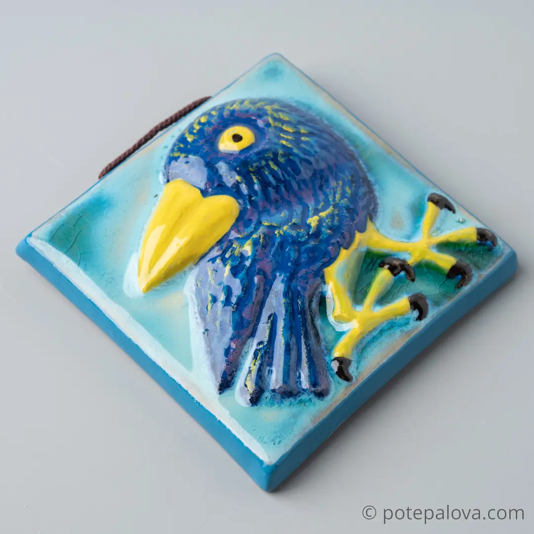 картинка Керамический изразец "Птичка" 1 - DishWishes.Ru