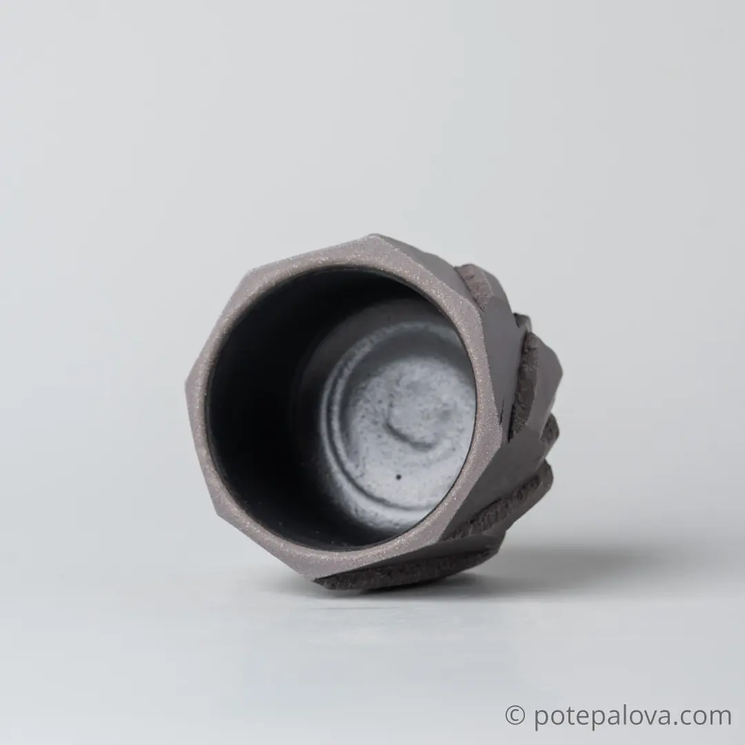 картинка Стакан Обсидиан малый с черной глазурью 130 мл - DishWishes.Ru