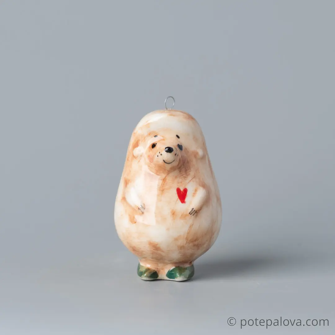 картинка Фарфоровая игрушка "Ёжик" 1 - DishWishes.Ru