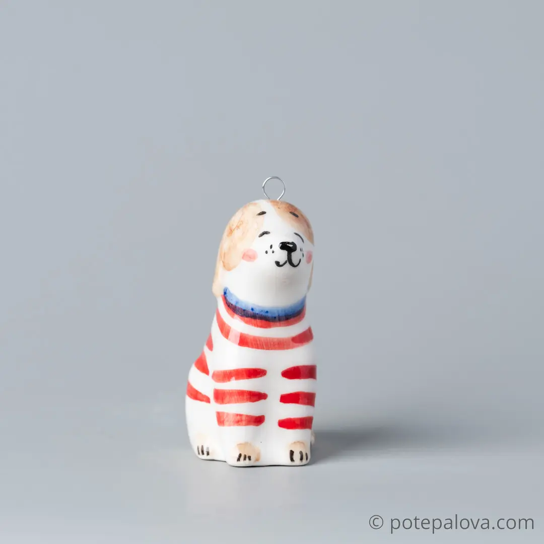 картинка Фарфоровая игрушка "Щенок" 1 - DishWishes.Ru