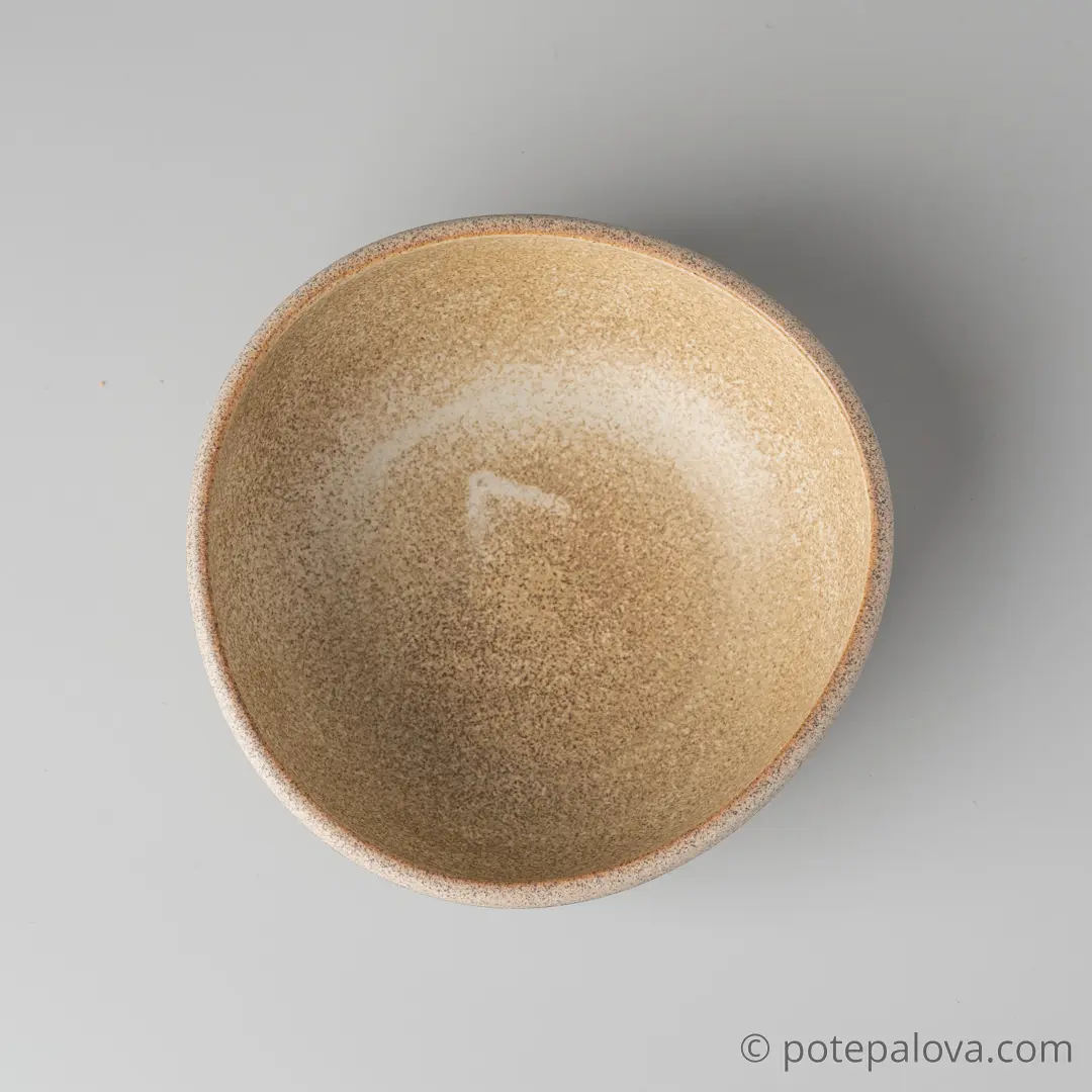 картинка Боул гончарный Sigma "Песочный" малый  14 см - 2 - DishWishes.Ru