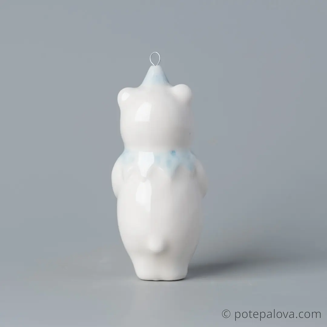 картинка Фарфоровая игрушка "Белый мишка" 2 - DishWishes.Ru