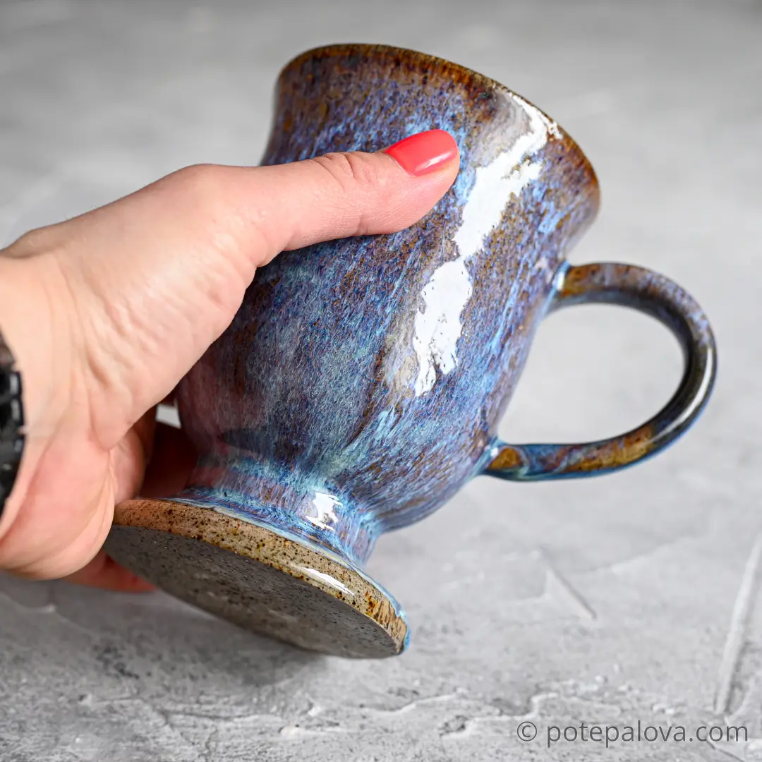 картинка Керамический бокал Con Amor голубой - DishWishes.Ru