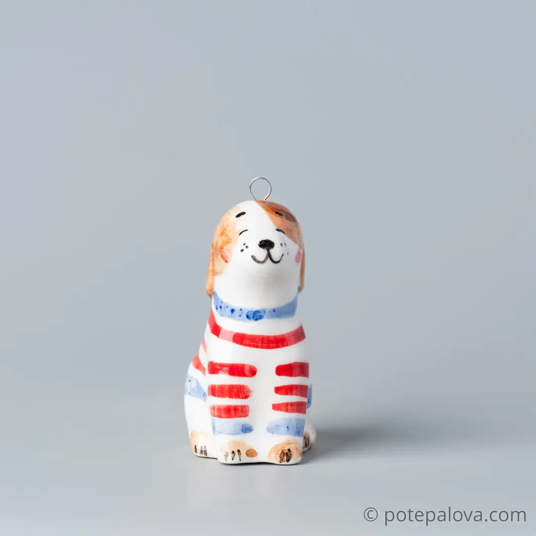 картинка Фарфоровая игрушка "Щенок" 3 - DishWishes.Ru