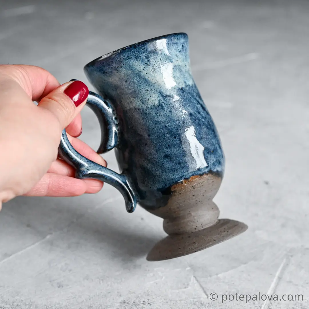картинка Керамический бокал Con Amor синий - DishWishes.Ru