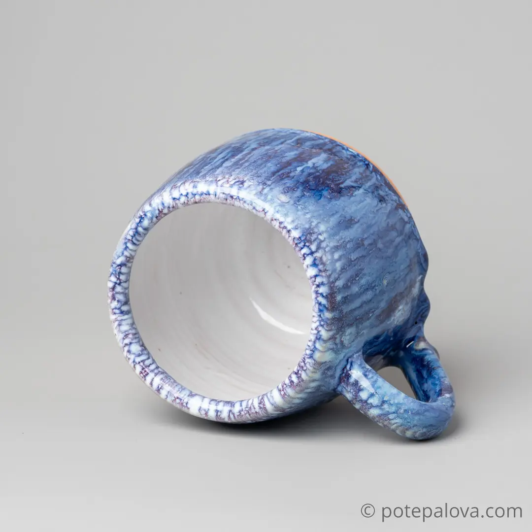 картинка Кружка "Космос" на светлой глине 1 - DishWishes.Ru