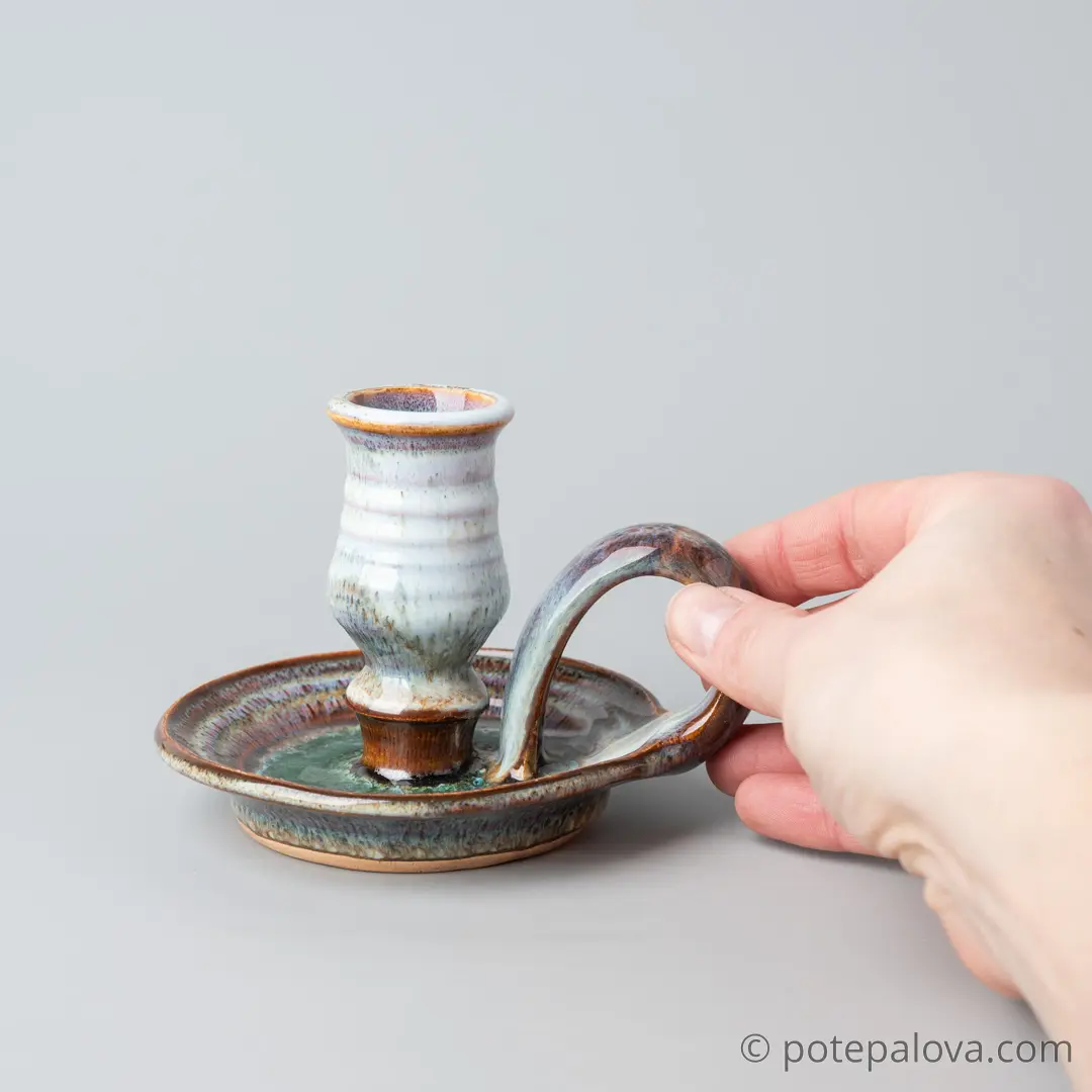 картинка Керамический подсвечник Юрия Пересады 1 - DishWishes.Ru