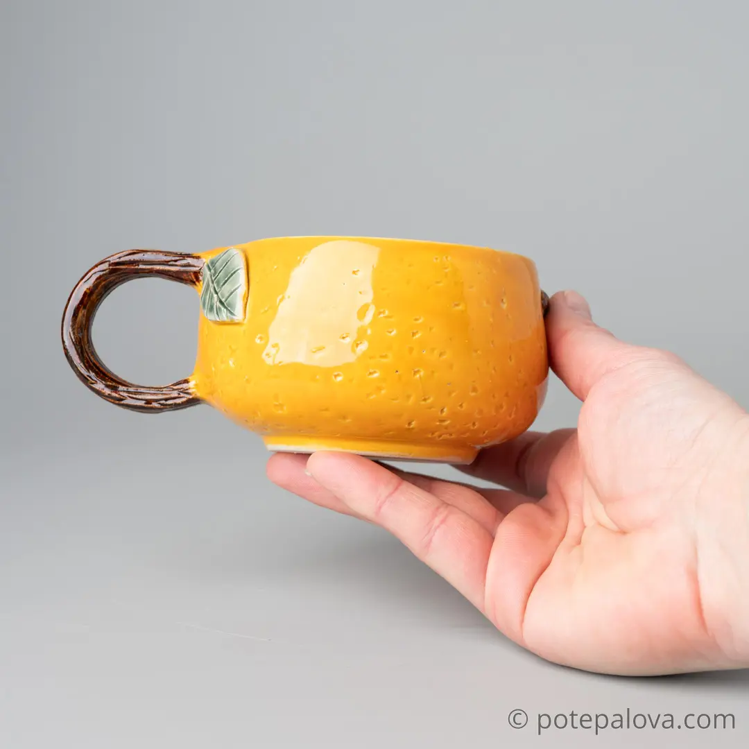 картинка Чашка Светланы Шумских "Мандарин" 4 - DishWishes.Ru