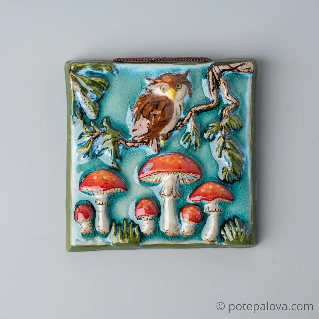 картинка Керамический изразец "Заколдованный лес" - DishWishes.Ru