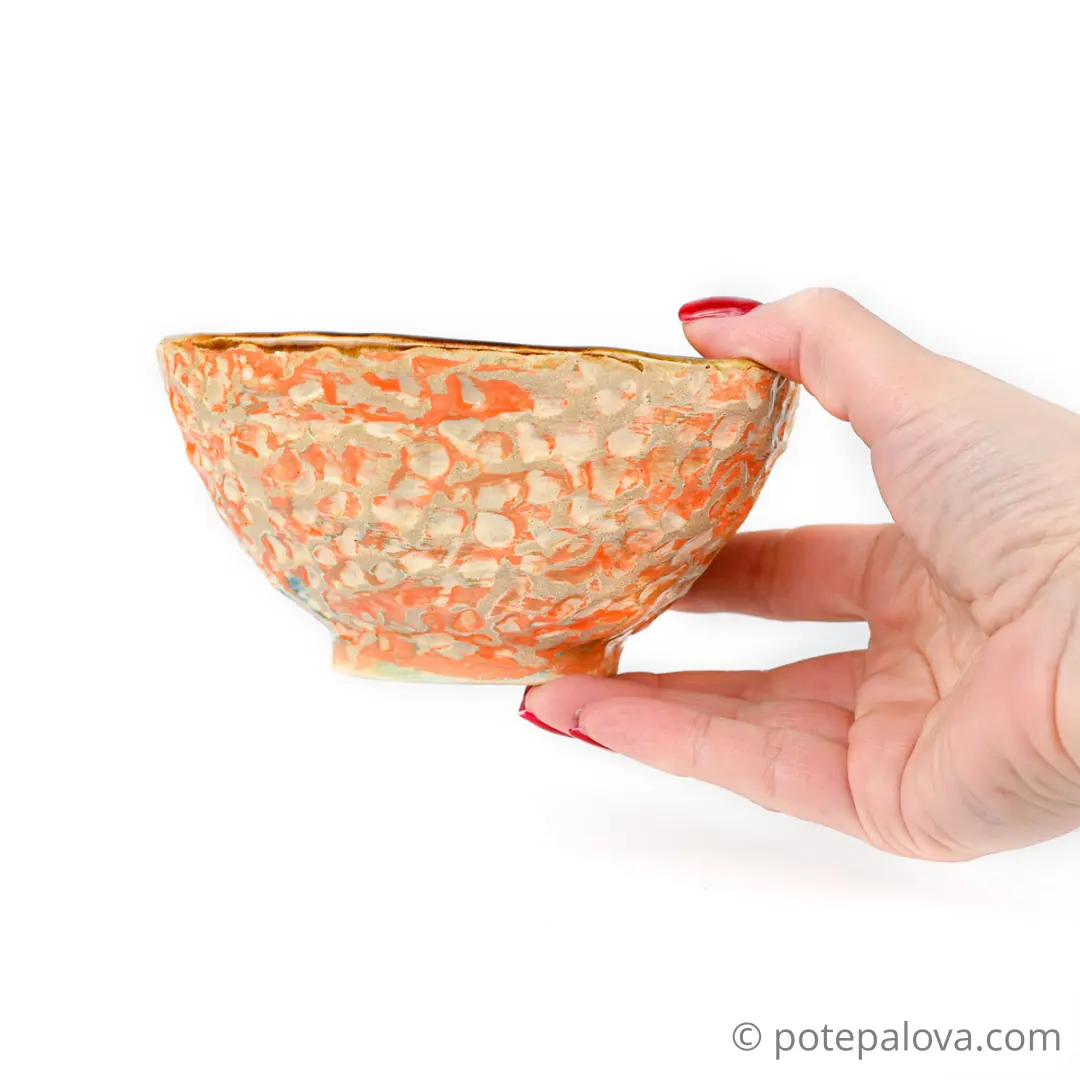 картинка Миска лепная Юрия Пересады средняя 3 - DishWishes.Ru
