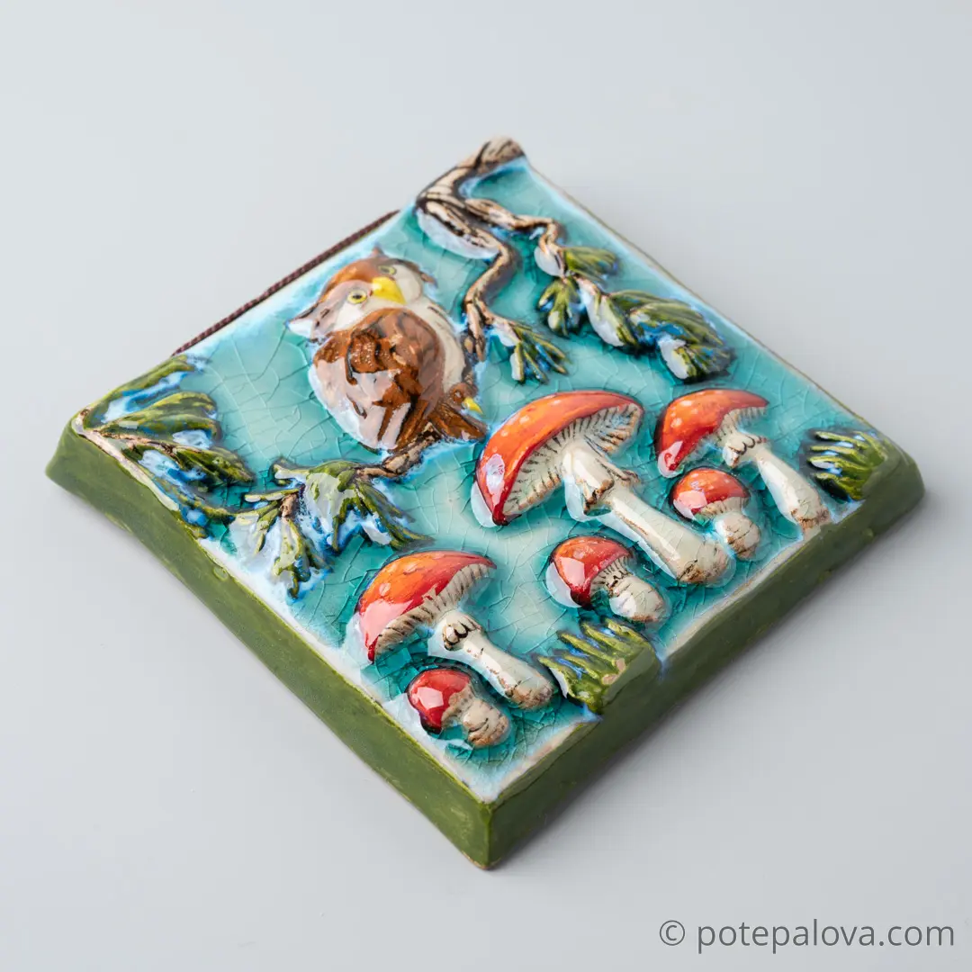 картинка Керамический изразец "Заколдованный лес" - DishWishes.Ru