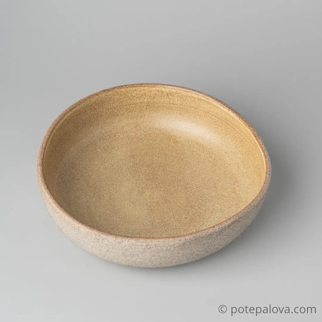 картинка Боул гончарный Sigma "Песочный" большой  18 см - 1 - DishWishes.Ru