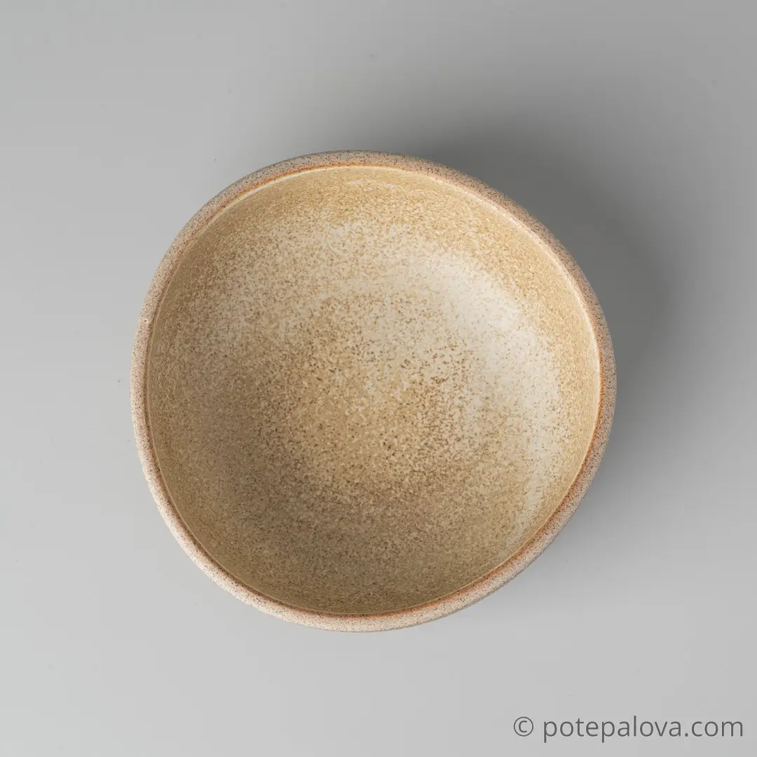 картинка Боул гончарный Sigma "Песочный" малый  14 см - 3 - DishWishes.Ru