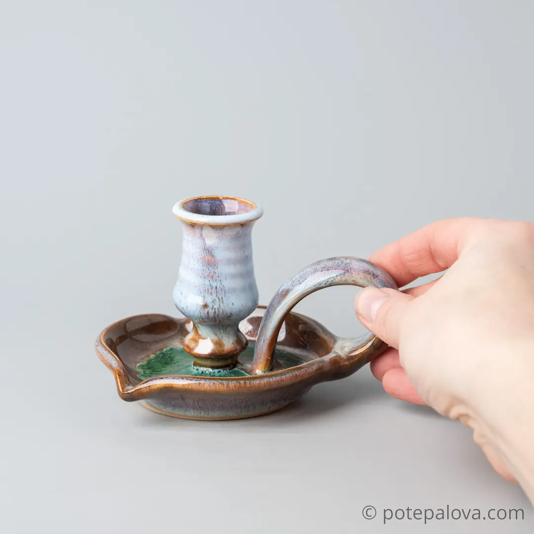 картинка Керамический подсвечник Юрия Пересады 3 - DishWishes.Ru