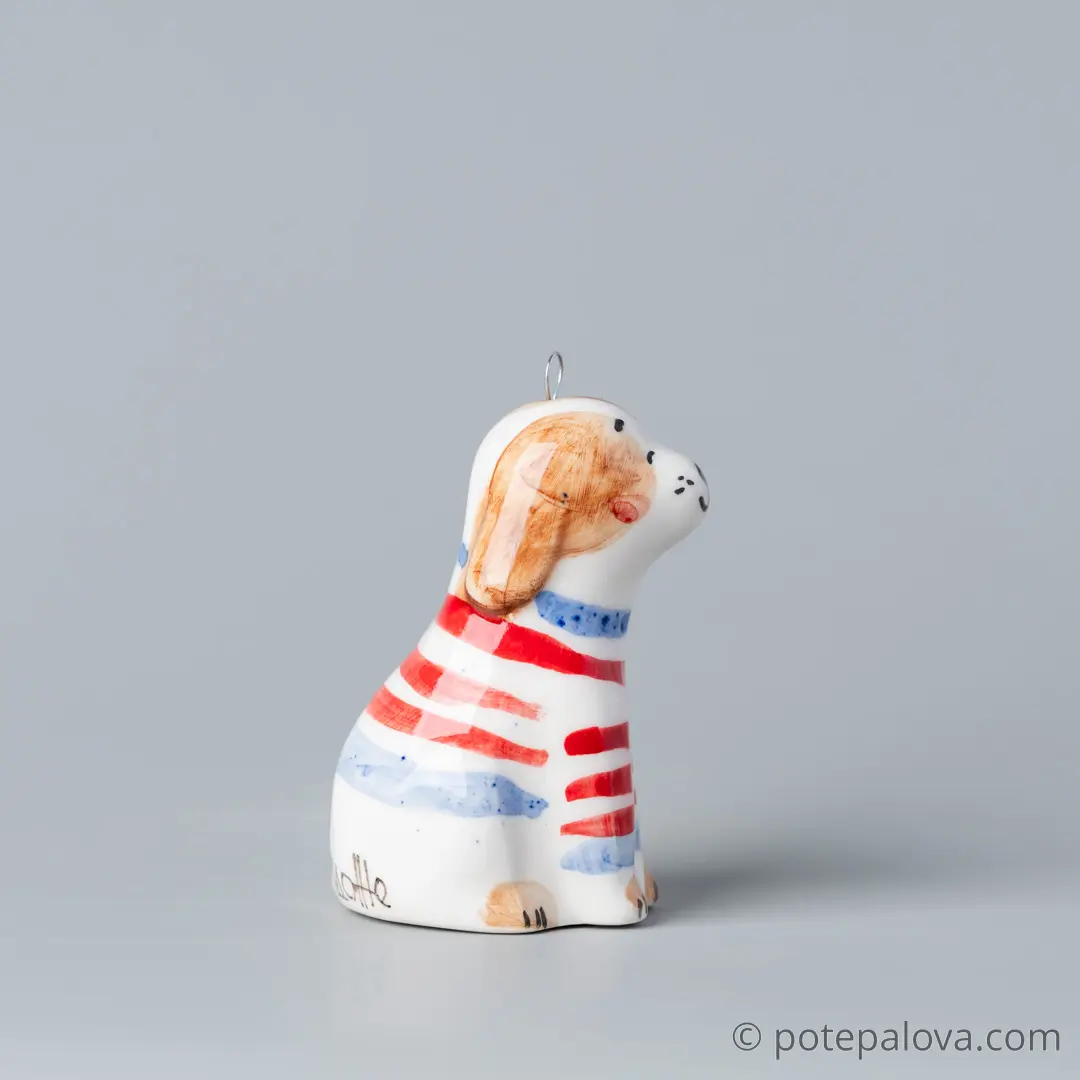 картинка Фарфоровая игрушка "Щенок" 3 - DishWishes.Ru