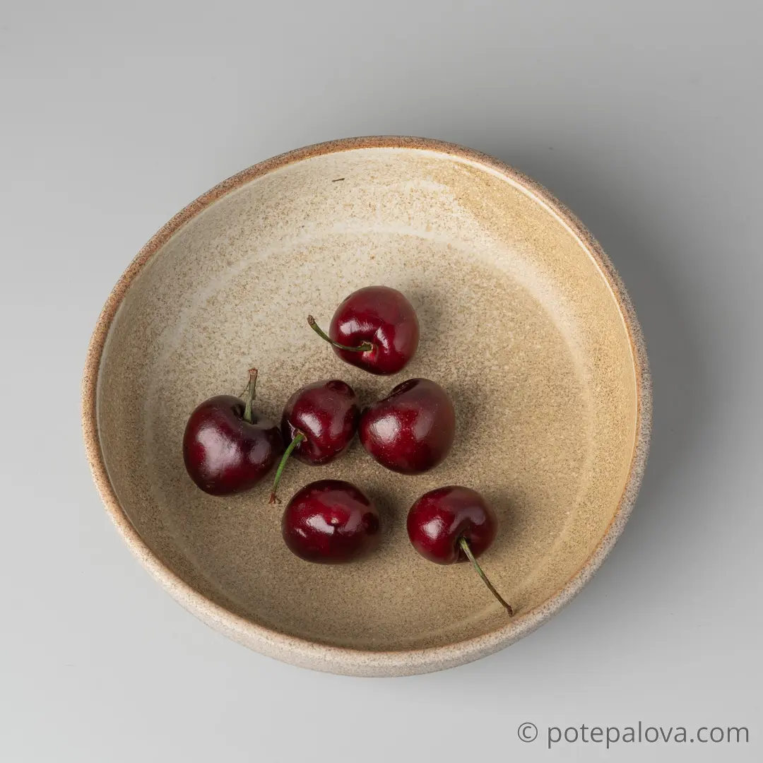 картинка Боул гончарный Sigma "Песочный" большой  18 см - 2 - DishWishes.Ru