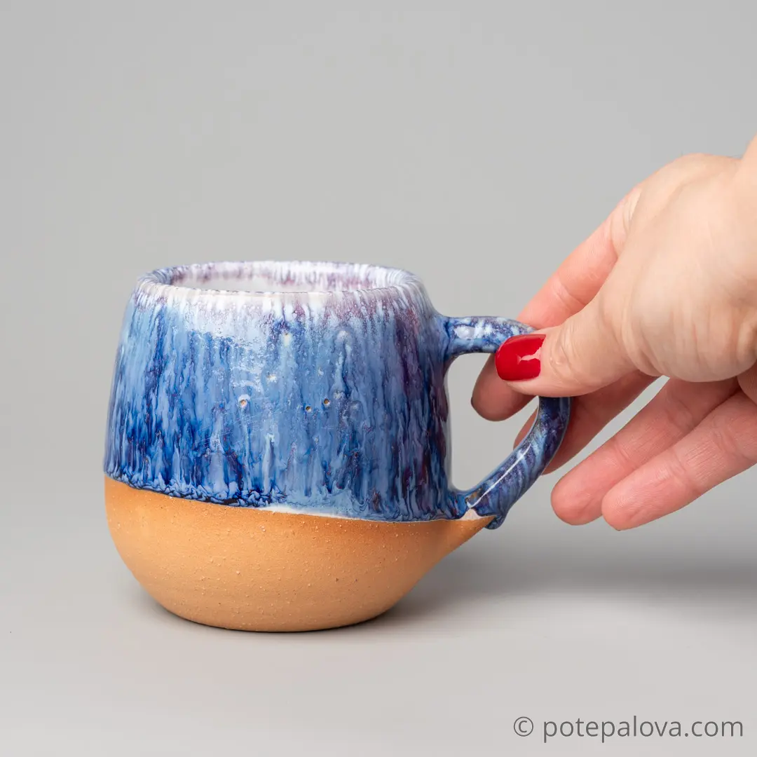 картинка Кружка "Космос" на светлой глине 1 - DishWishes.Ru