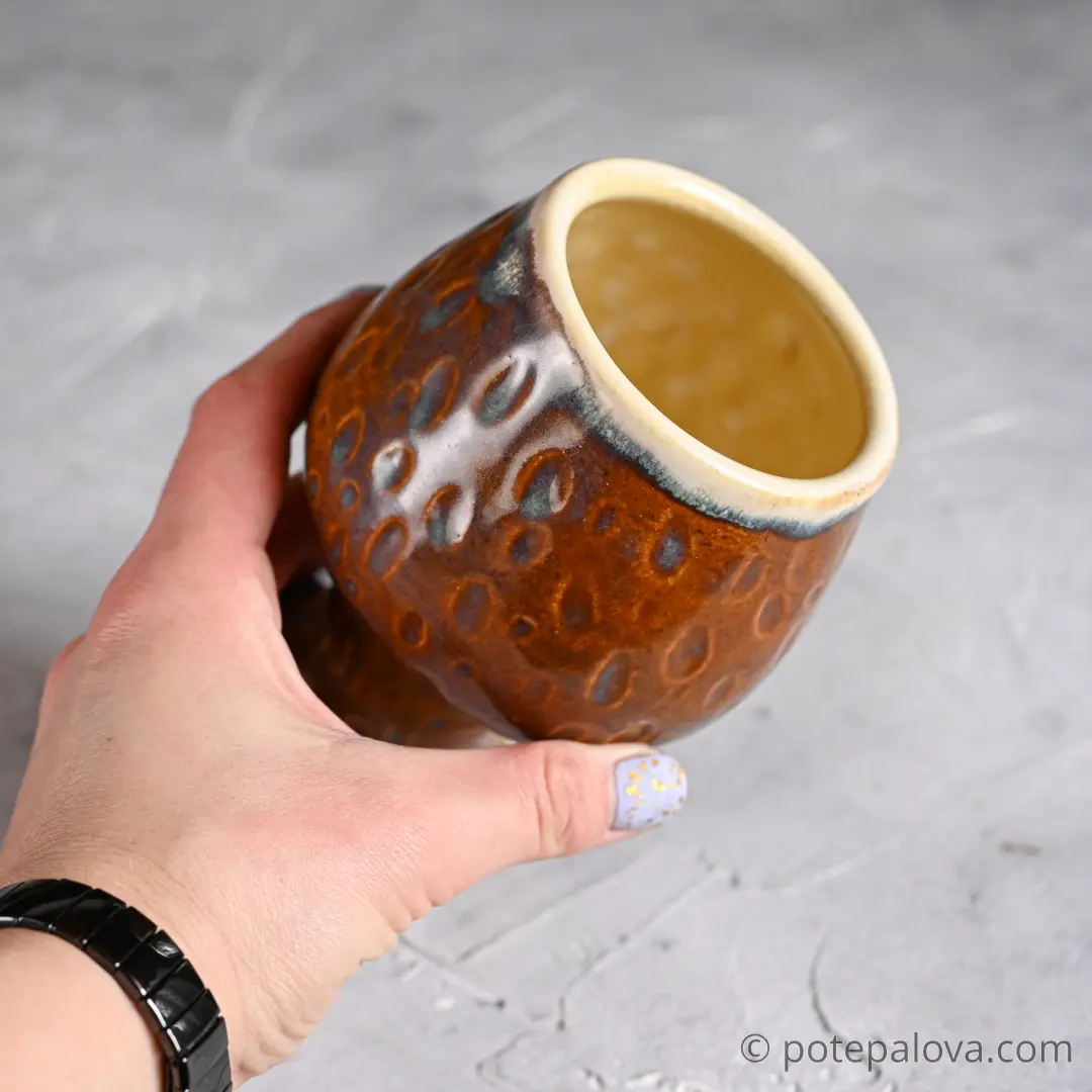 картинка Керамический кубок "Игры престолов" коричневый - DishWishes.Ru