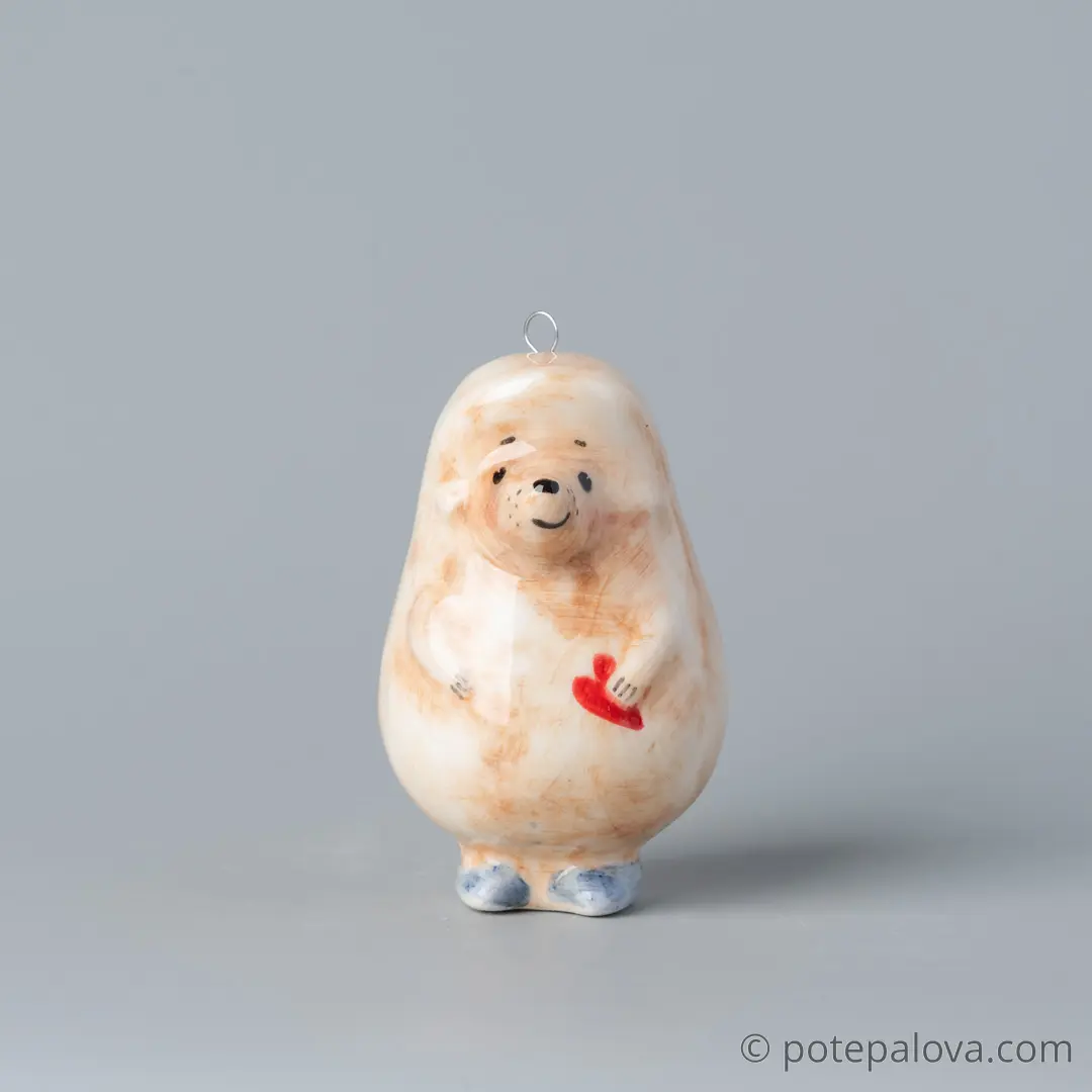 картинка Фарфоровая игрушка "Ёжик" 2 - DishWishes.Ru