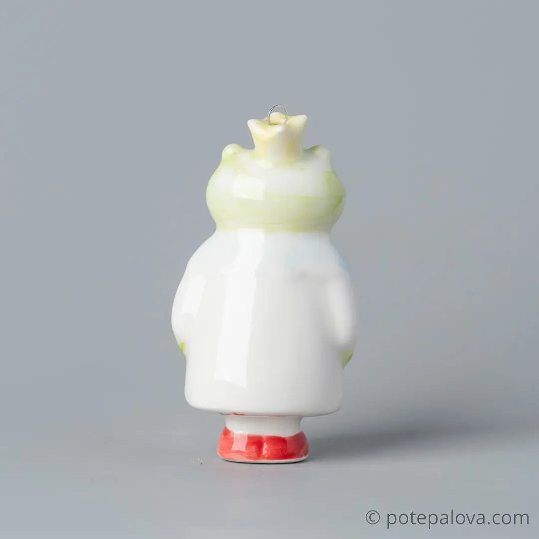 картинка Фарфоровая игрушка "Лягушка" 2 - DishWishes.Ru