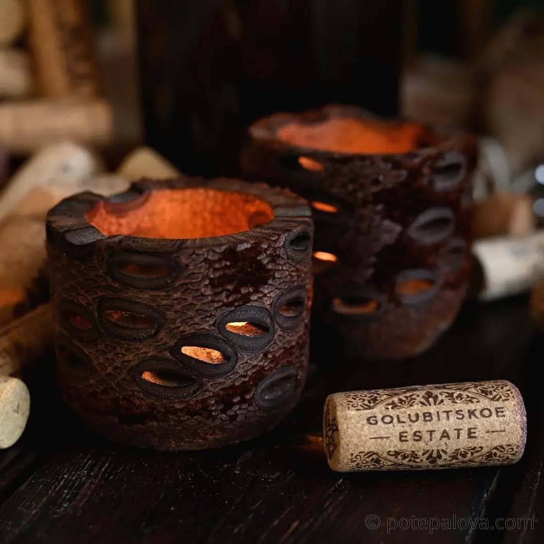 картинка Подсвечник из шишки банксии 2 - DishWishes.Ru