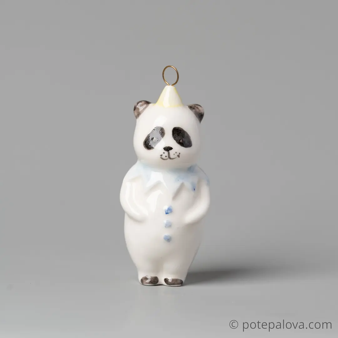 картинка Фарфоровая игрушка "Панда" - DishWishes.Ru