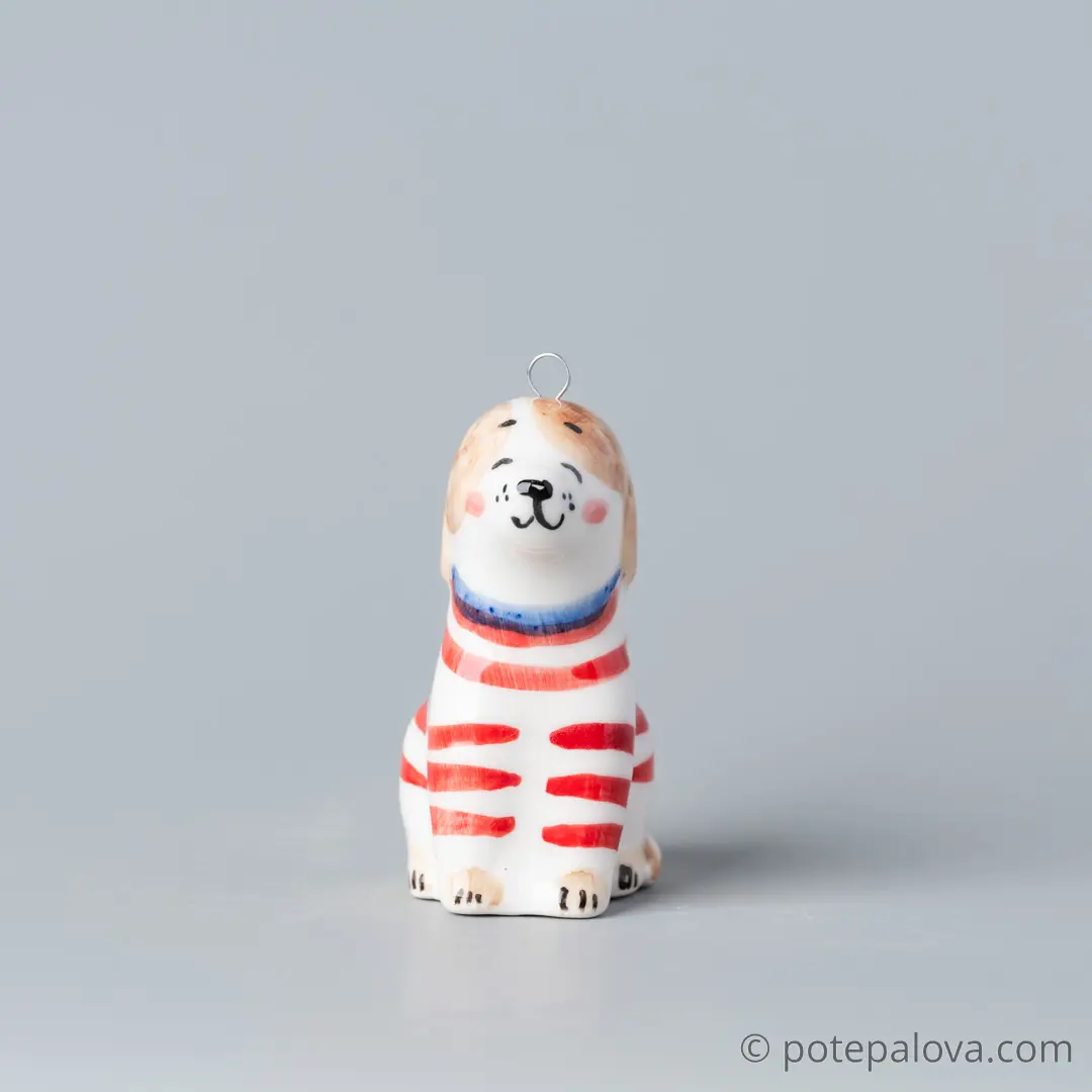 картинка Фарфоровая игрушка "Щенок" 1 - DishWishes.Ru