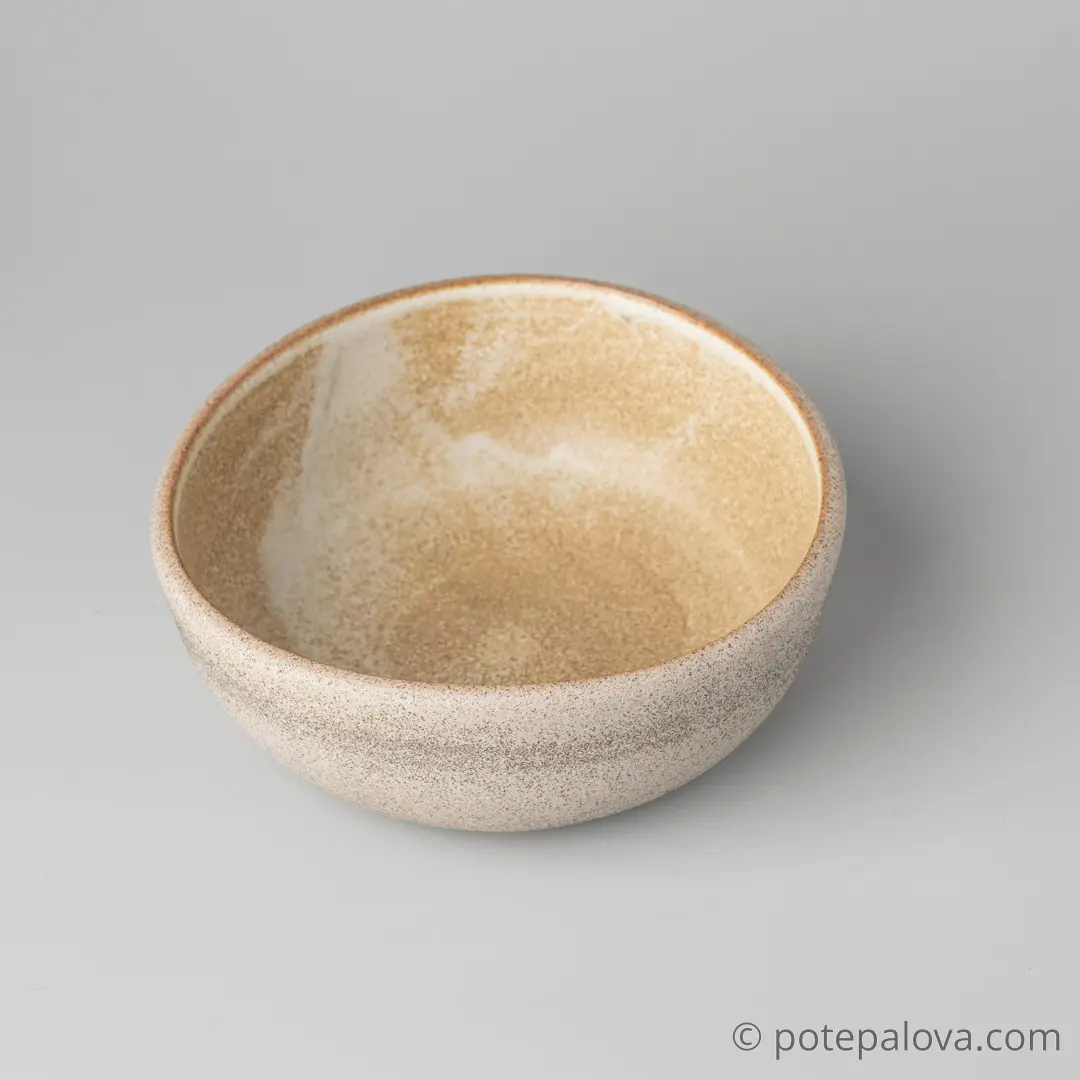 картинка Боул гончарный Sigma "Песочный" малый  14 см - 4 - DishWishes.Ru