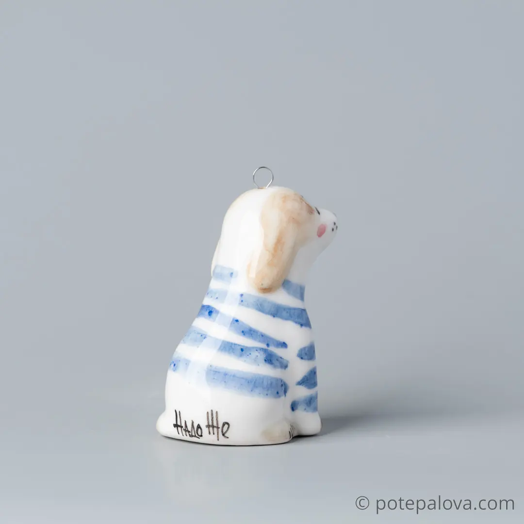 картинка Фарфоровая игрушка "Щенок" 2 - DishWishes.Ru