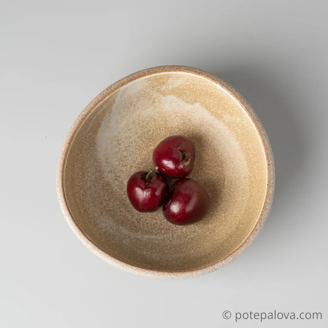 картинка Боул гончарный Sigma "Песочный" малый  14 см - 4 - DishWishes.Ru