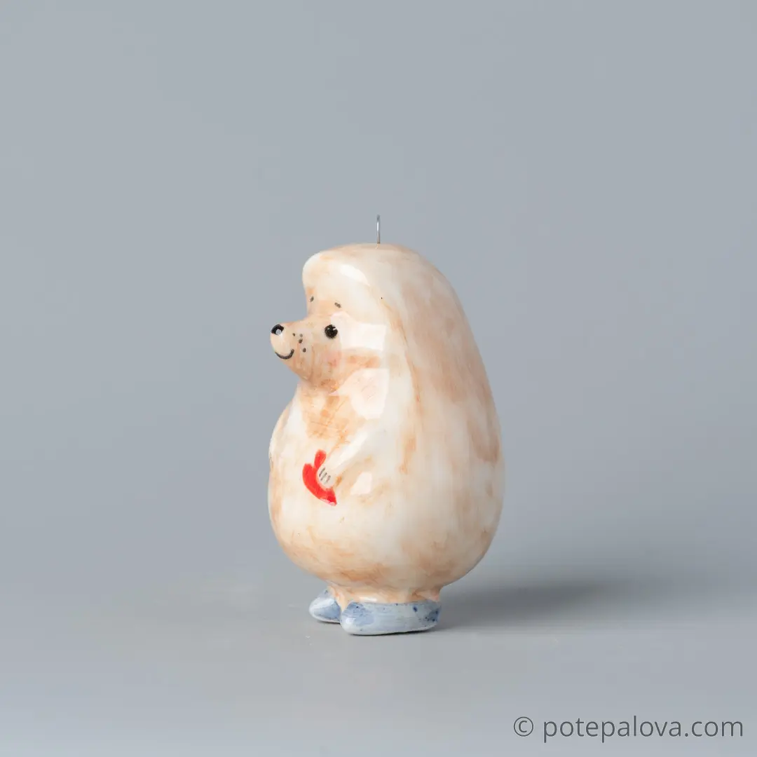 картинка Фарфоровая игрушка "Ёжик" 2 - DishWishes.Ru