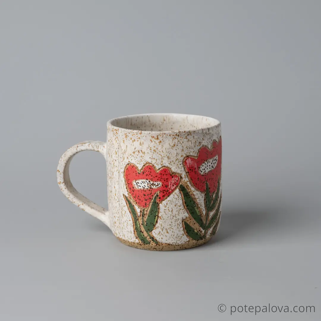 картинка Кружка "Аленький цветочек" - DishWishes.Ru