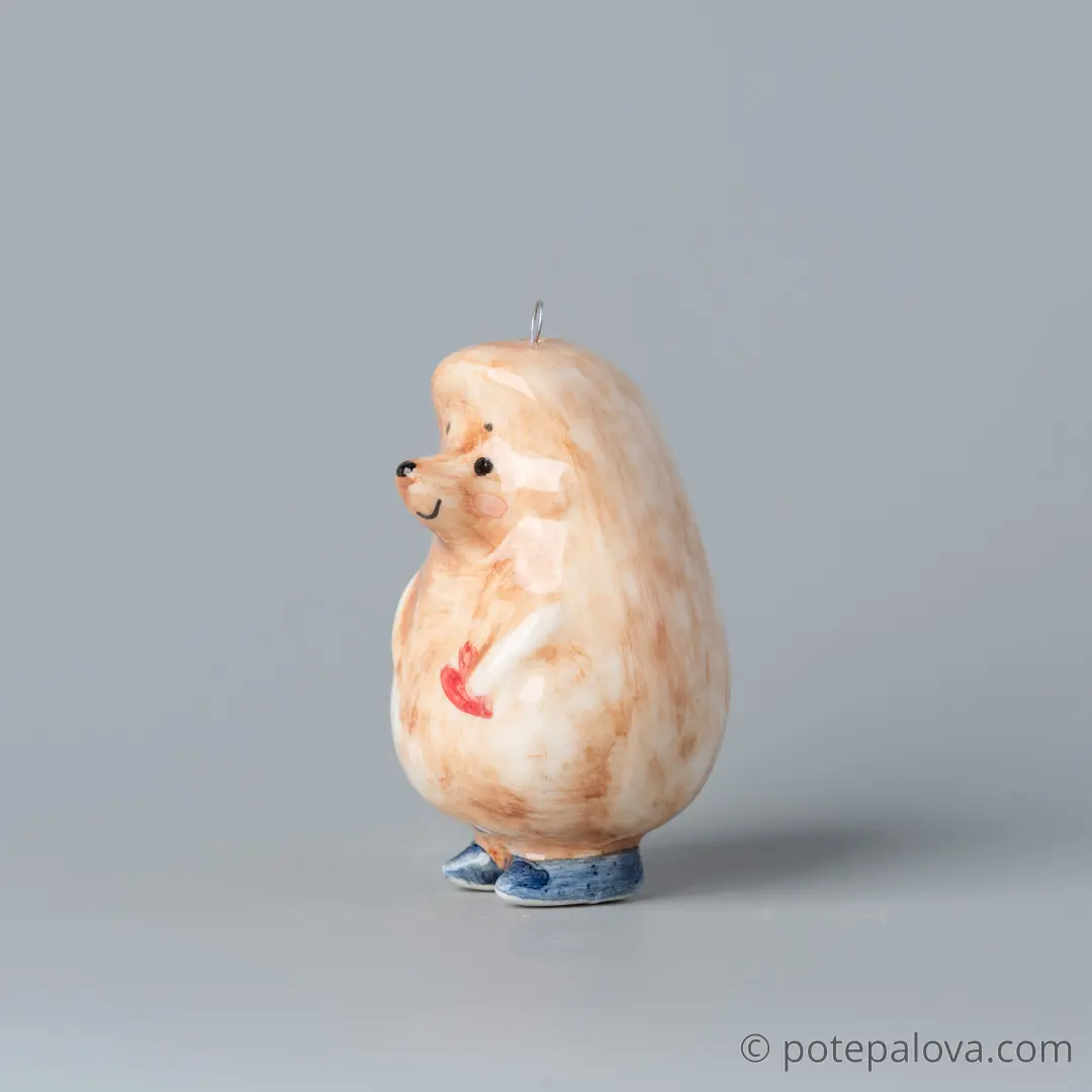 картинка Фарфоровая игрушка "Ёжик" 5 - DishWishes.Ru