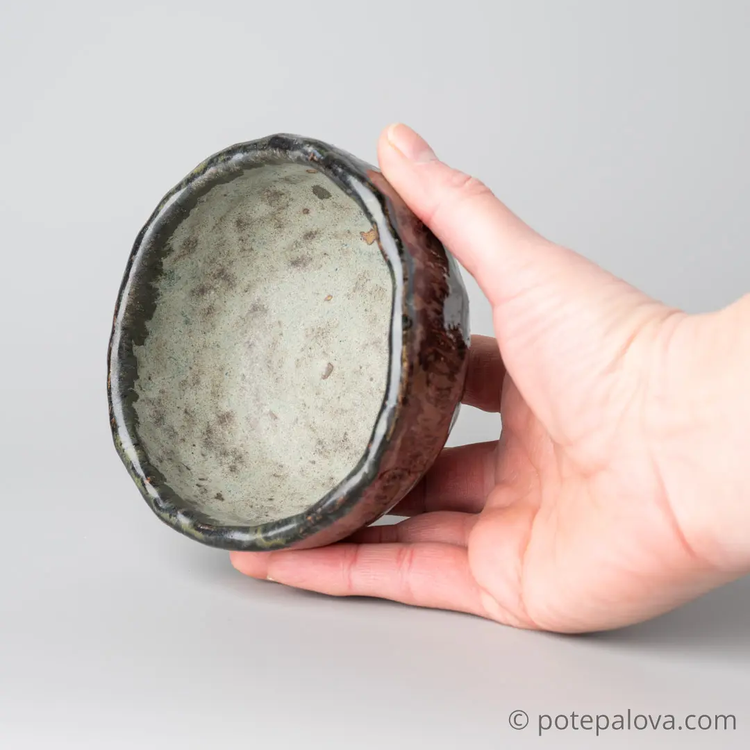 картинка Миска Niboqua средняя серая матовая внутри - DishWishes.Ru