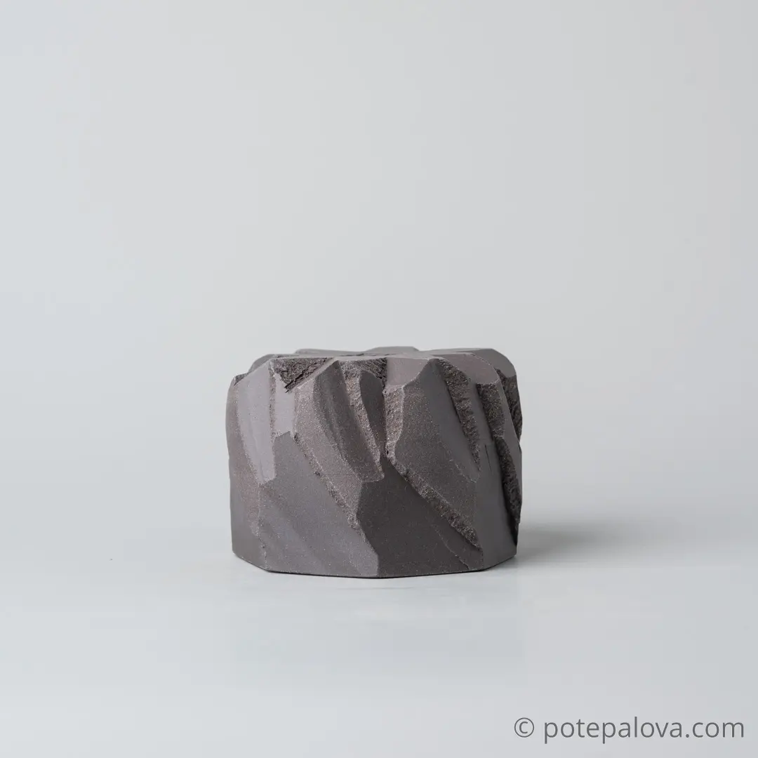 картинка Стакан Обсидиан малый с черной глазурью 130 мл - DishWishes.Ru