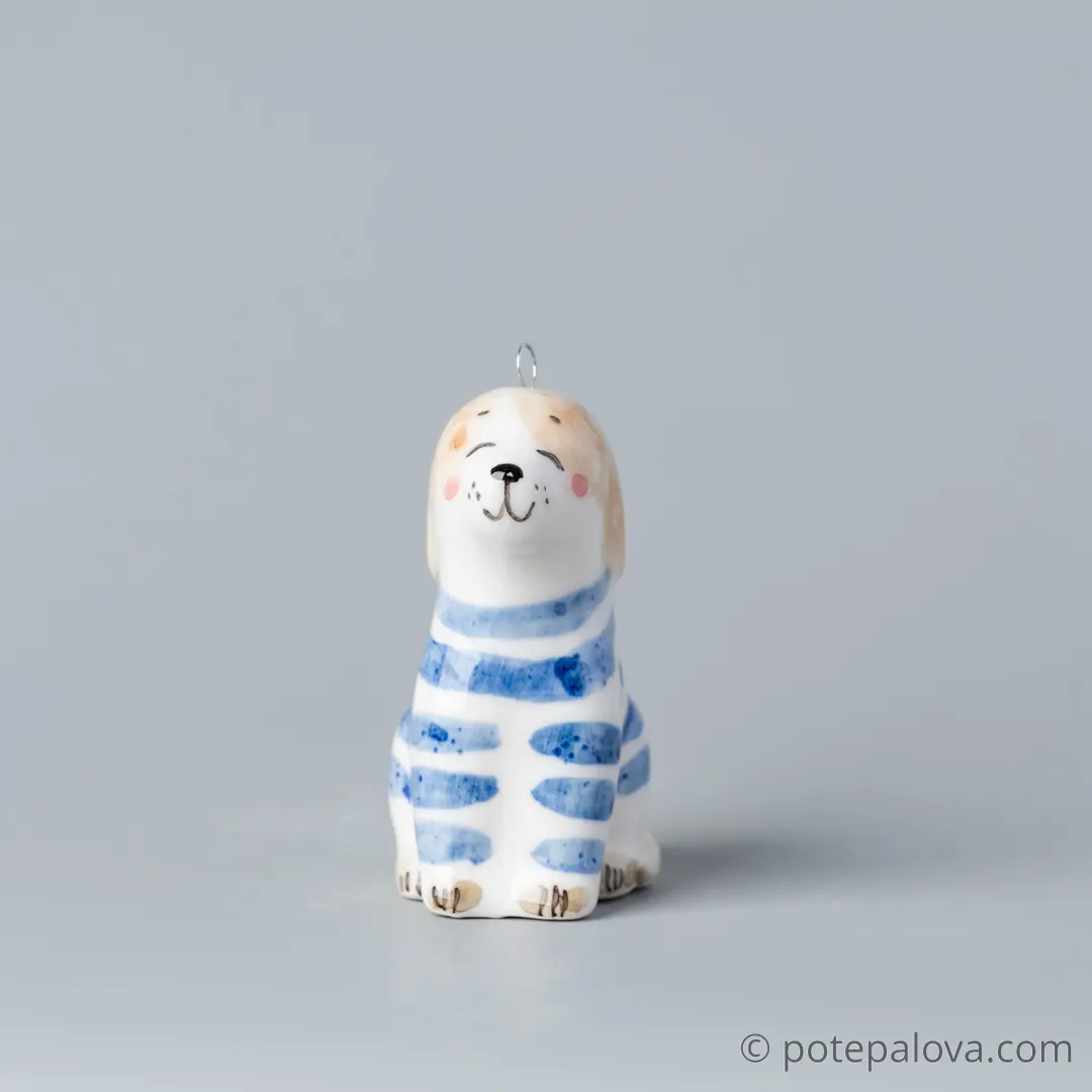 картинка Фарфоровая игрушка "Щенок" 2 - DishWishes.Ru