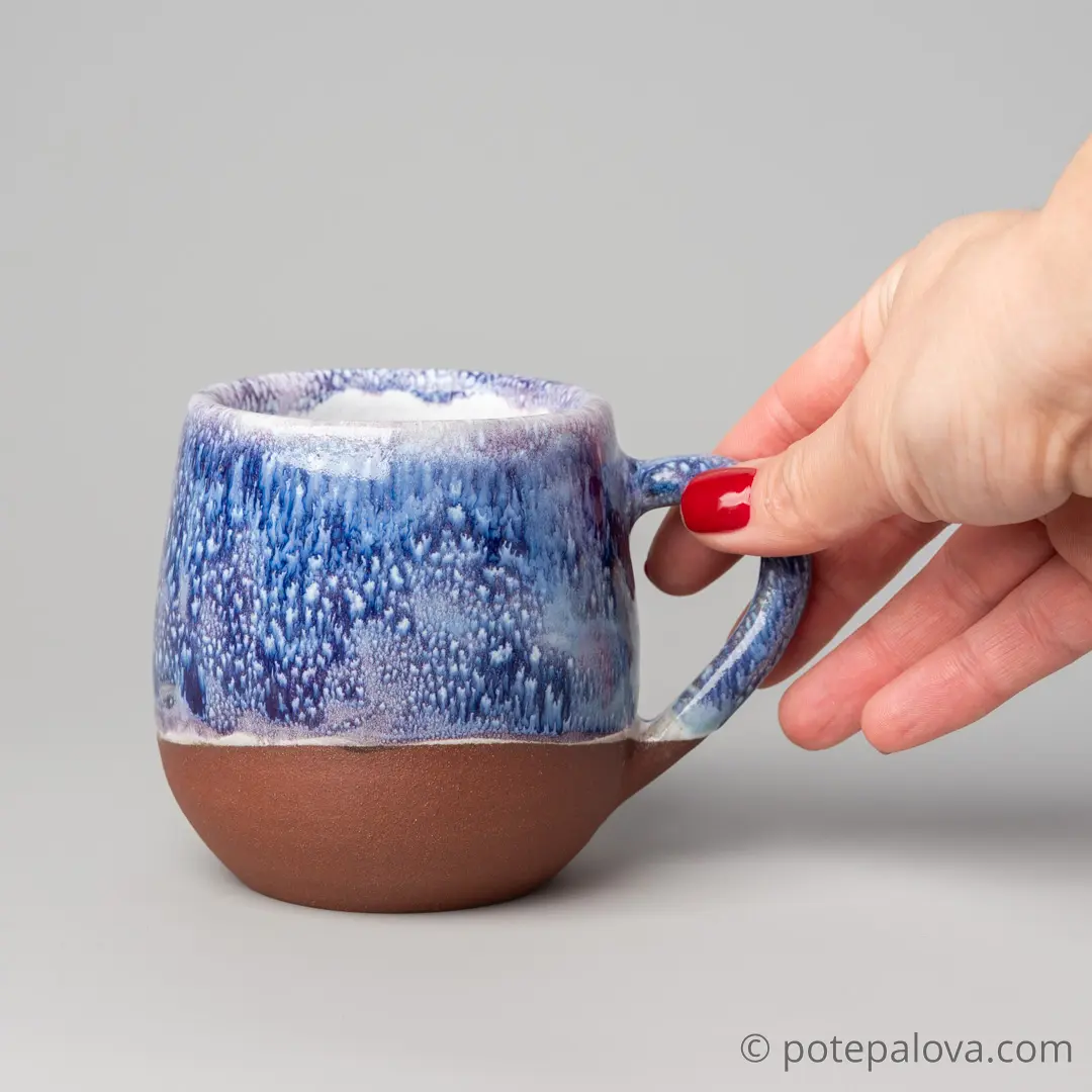 картинка Кружка "Космос" на красной глине 5 - DishWishes.Ru