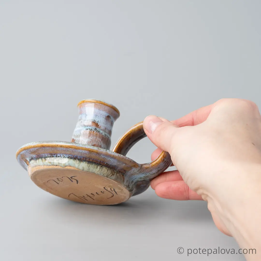 картинка Керамический подсвечник Юрия Пересады 2 - DishWishes.Ru