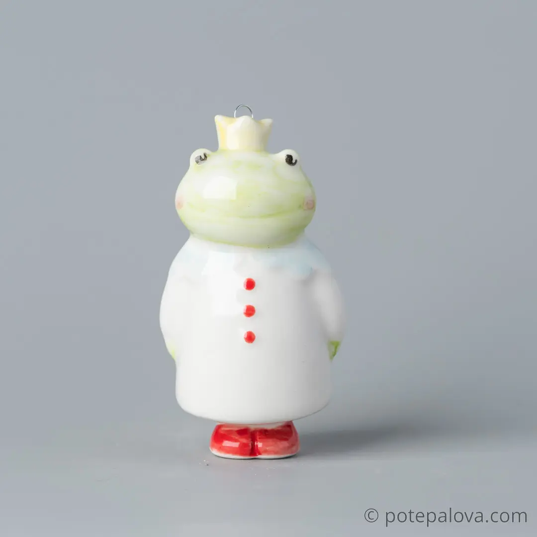 картинка Фарфоровая игрушка "Лягушка" 2 - DishWishes.Ru